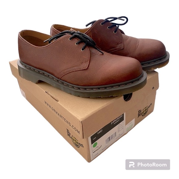 Martens 1461 Tan Harvest Core Leather Dress Shoes Men's Size 11